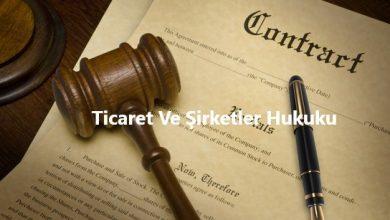 Ticaret Ve Şirketler Hukuku